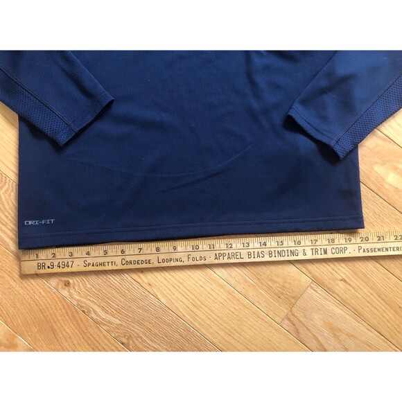 Nike Dri-Fit NCAA Georgetown Hoyas 1/4 Zip Pullover Size Medium Navy Blue - Picture 7 of 11
